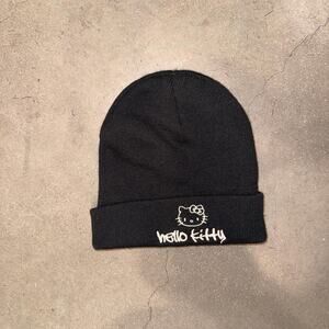 Hello kitty black beanie kawaii